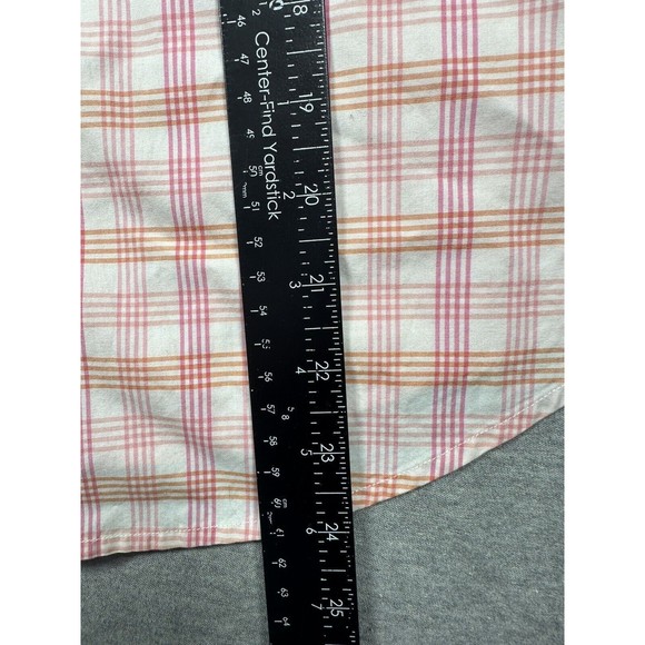 LILLY PULITZER plaid palm tree long sleeve blouse shirt size 2 - Picture 7 of 8